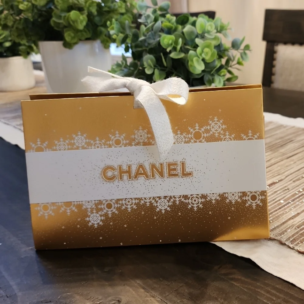 Chanel Gold Box with White Accents
